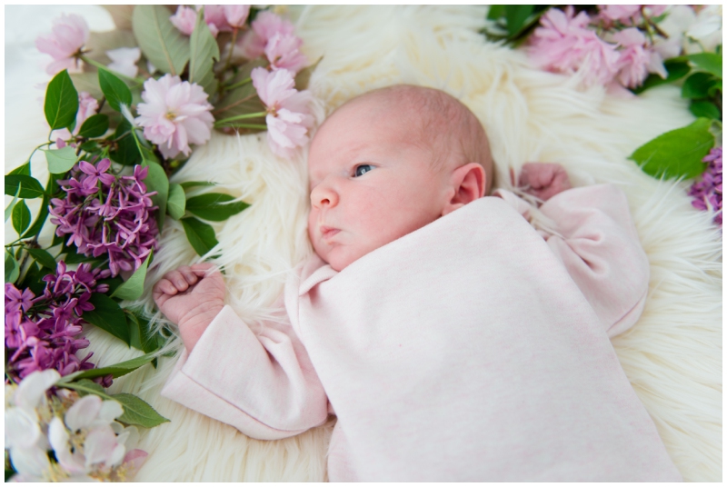 Adele Newborn Spring Portrait- (1)