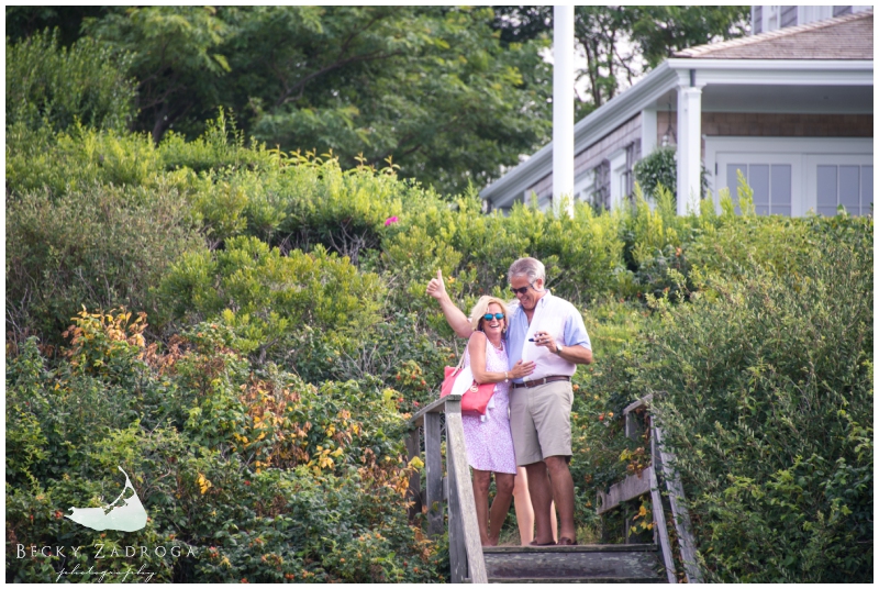 Nantucket proposal at Steps Beach | Jeff & Kristi