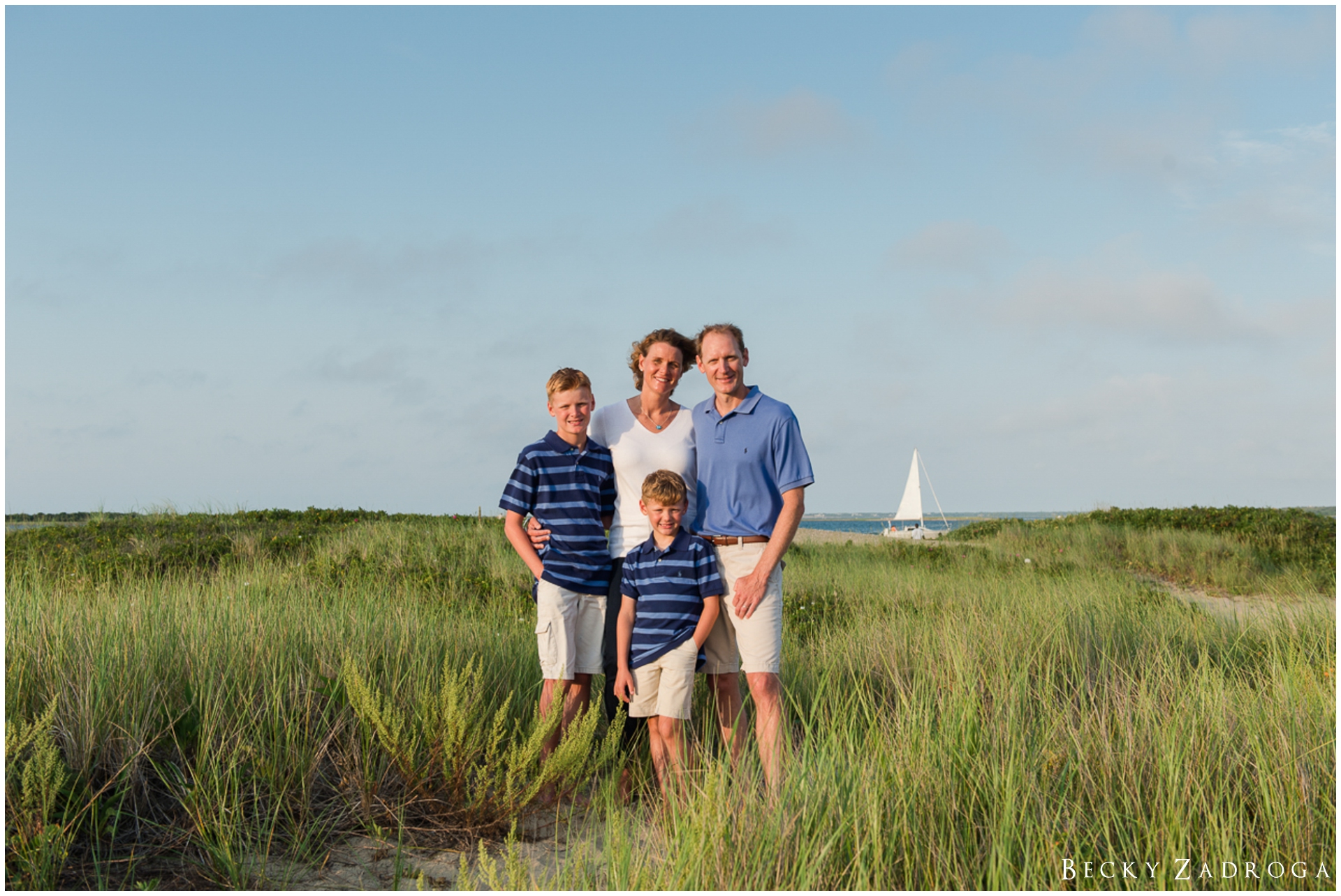 Family photos on Nantucket Island