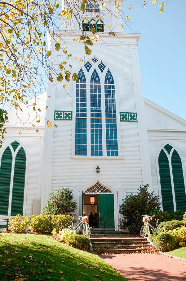 Nantucket church by a wedding photographer