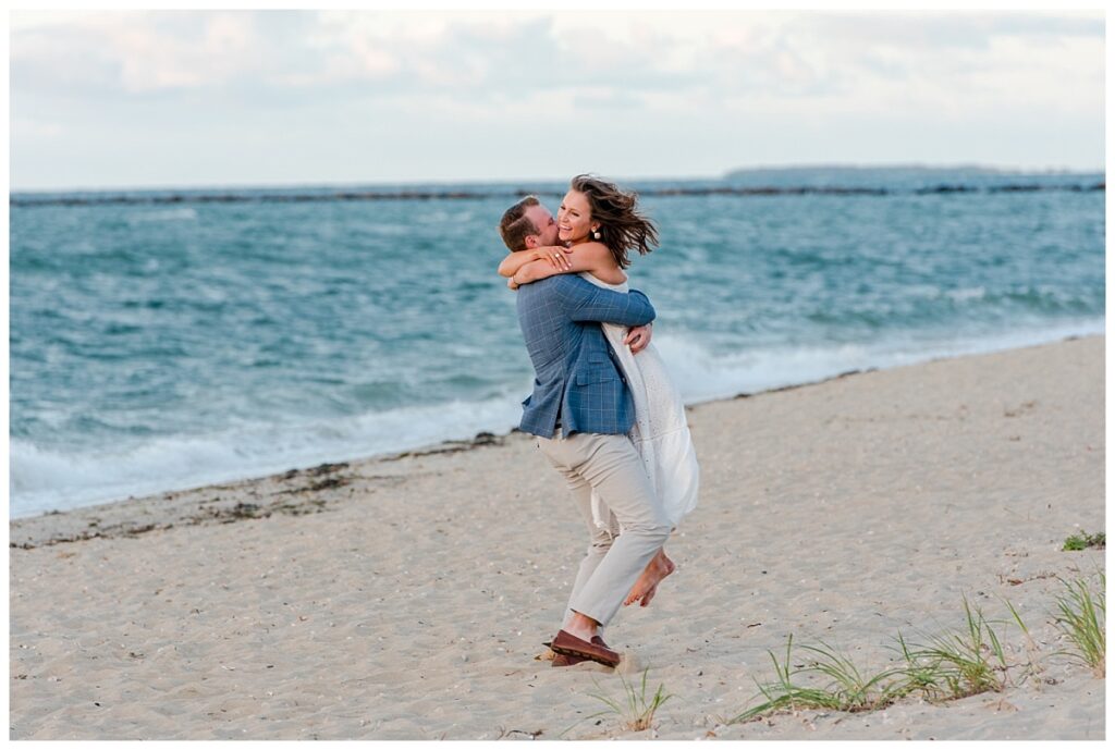 Nantucket marriage proposal Steps beach 1