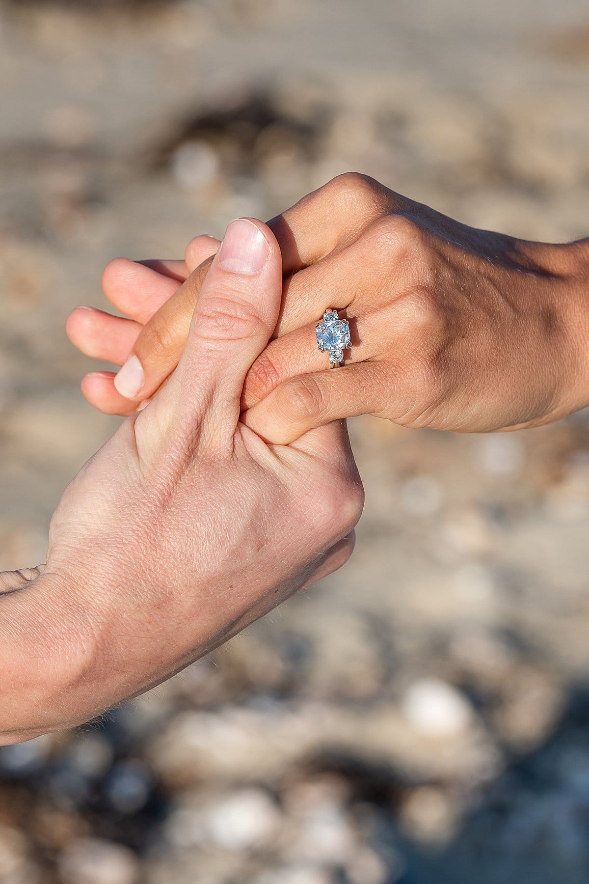 Nantucket Proposal photo of ring on hand